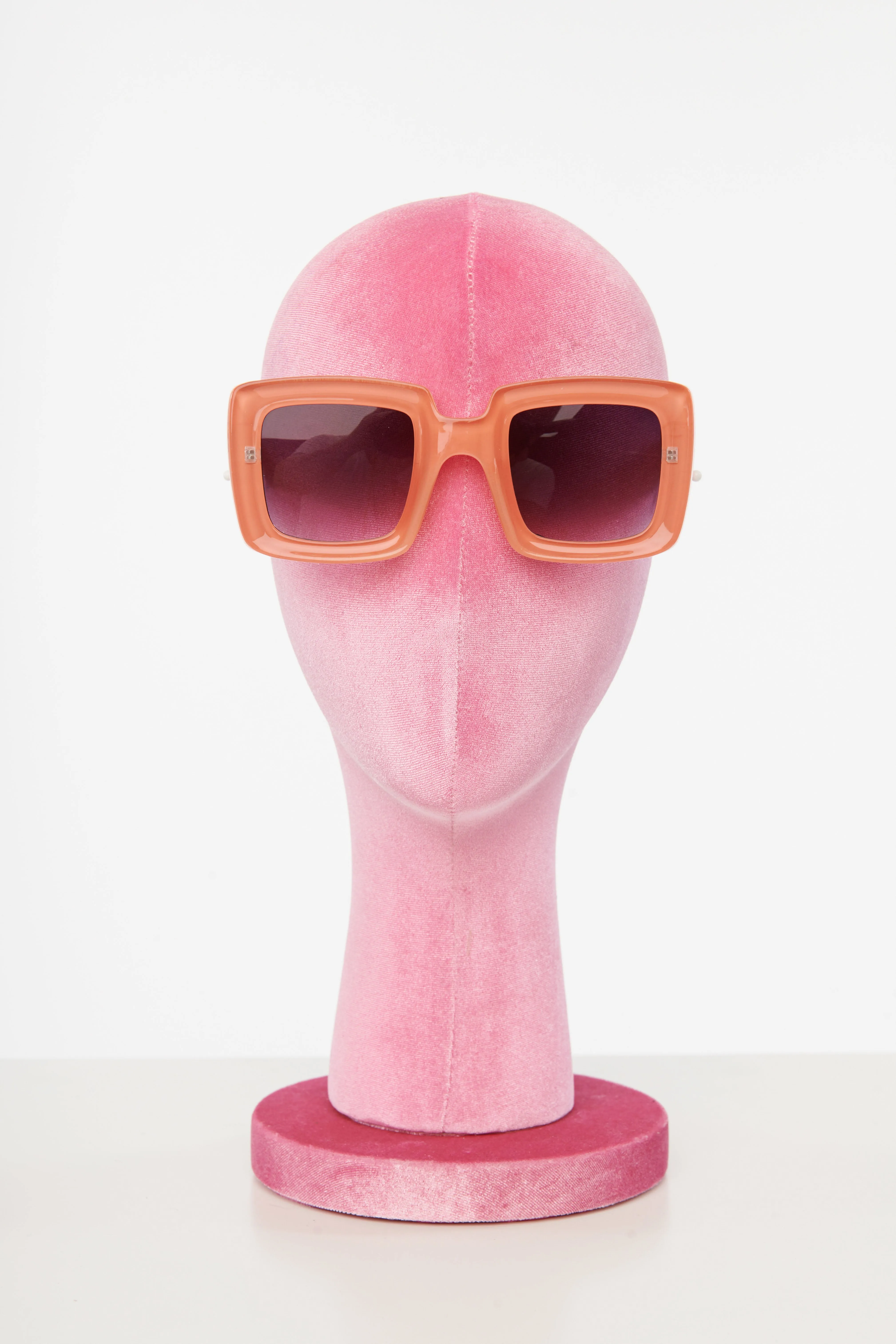 1970s Orange Square Sunglasses