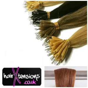 #30 Deep Auburn 22" 1.0g Nano Tip Hair Extensions