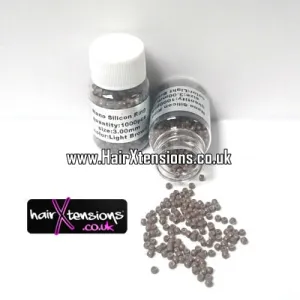3mm Silicone-Lined Nano Beads (Light Brown)