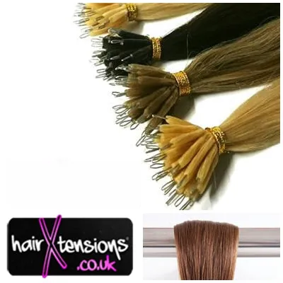 #4 Chocolate Brown 18" 0.5g Nano Tip Hair Extensions
