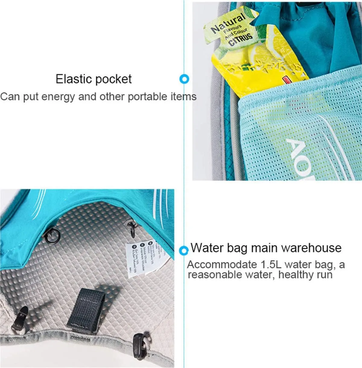 5L Lightweight Running Backpack Outdoor Sports Trail Racing Marathon Hiking Fitness Bag Hydration Vest Pack