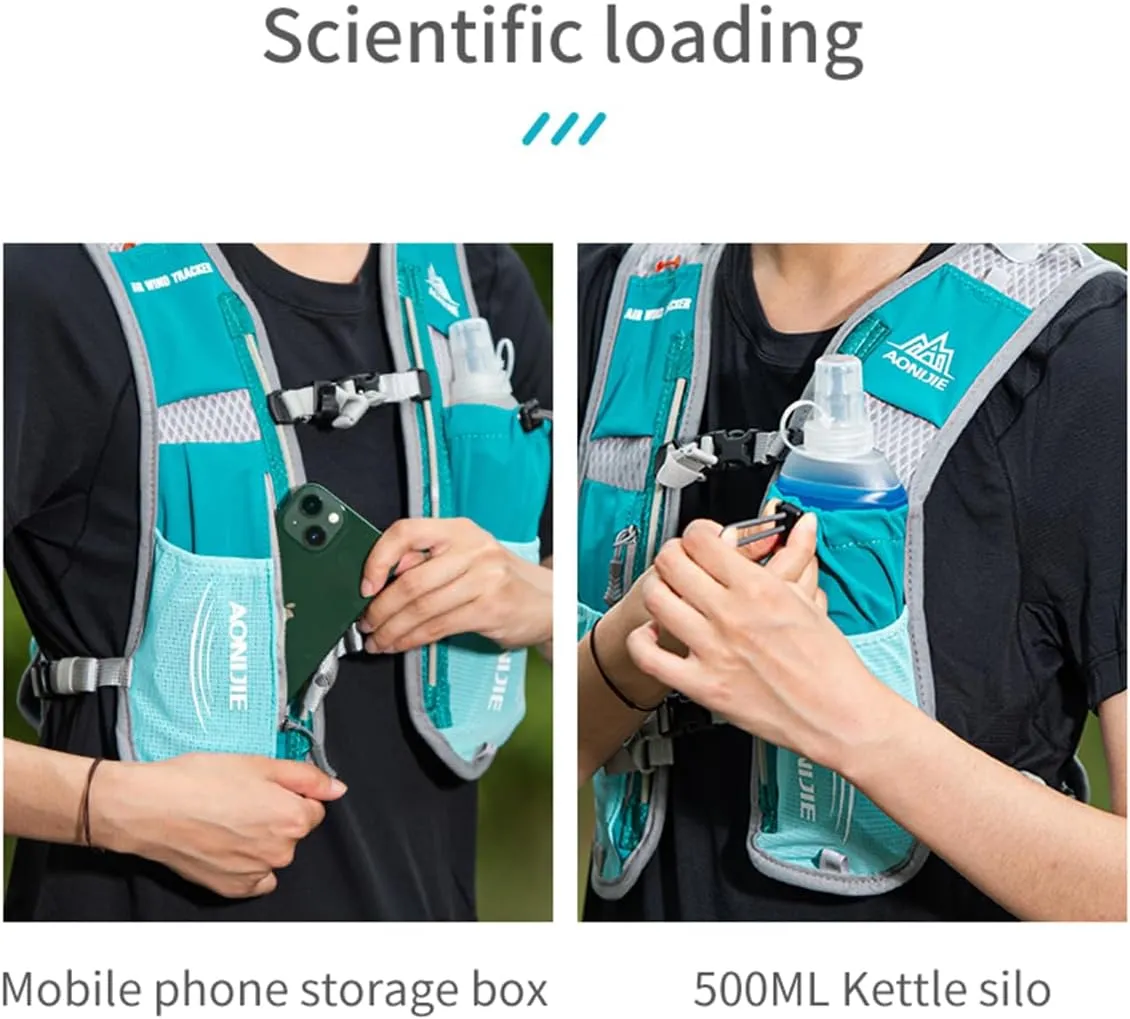 5L Lightweight Running Backpack Outdoor Sports Trail Racing Marathon Hiking Fitness Bag Hydration Vest Pack