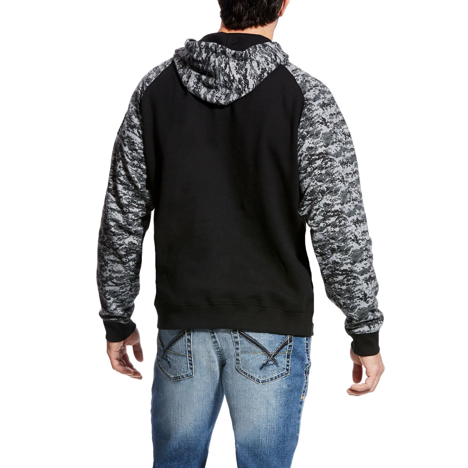 Ariat® Men's Patriot Black Digital Camo Hoodie 10022683