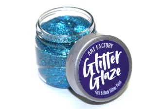 Art Factory | Glitter Glaze Face & Body Glitter Paint - DISCONTINUED - Blue (1 fl oz)