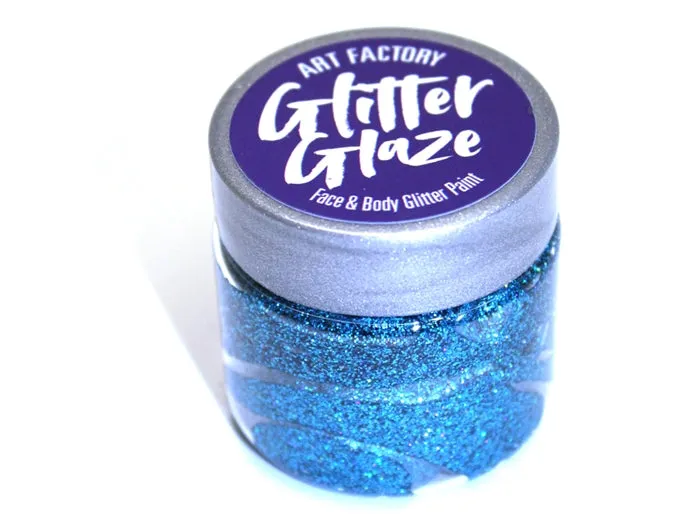 Art Factory | Glitter Glaze Face & Body Glitter Paint - DISCONTINUED - Blue (1 fl oz)