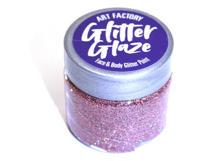 Art Factory | Glitter Glaze Face & Body Glitter Paint - DISCONTINUED - Rose Gold (Pink) (1 fl oz)