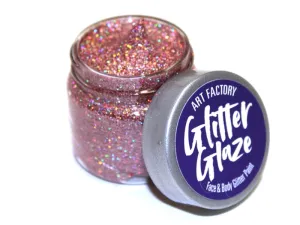 Art Factory | Glitter Glaze Face & Body Glitter Paint - DISCONTINUED - Rose Gold (Pink) (1 fl oz)