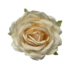 Artificial Silk Flower Head - Champagne Rose Style 94 - 1pc