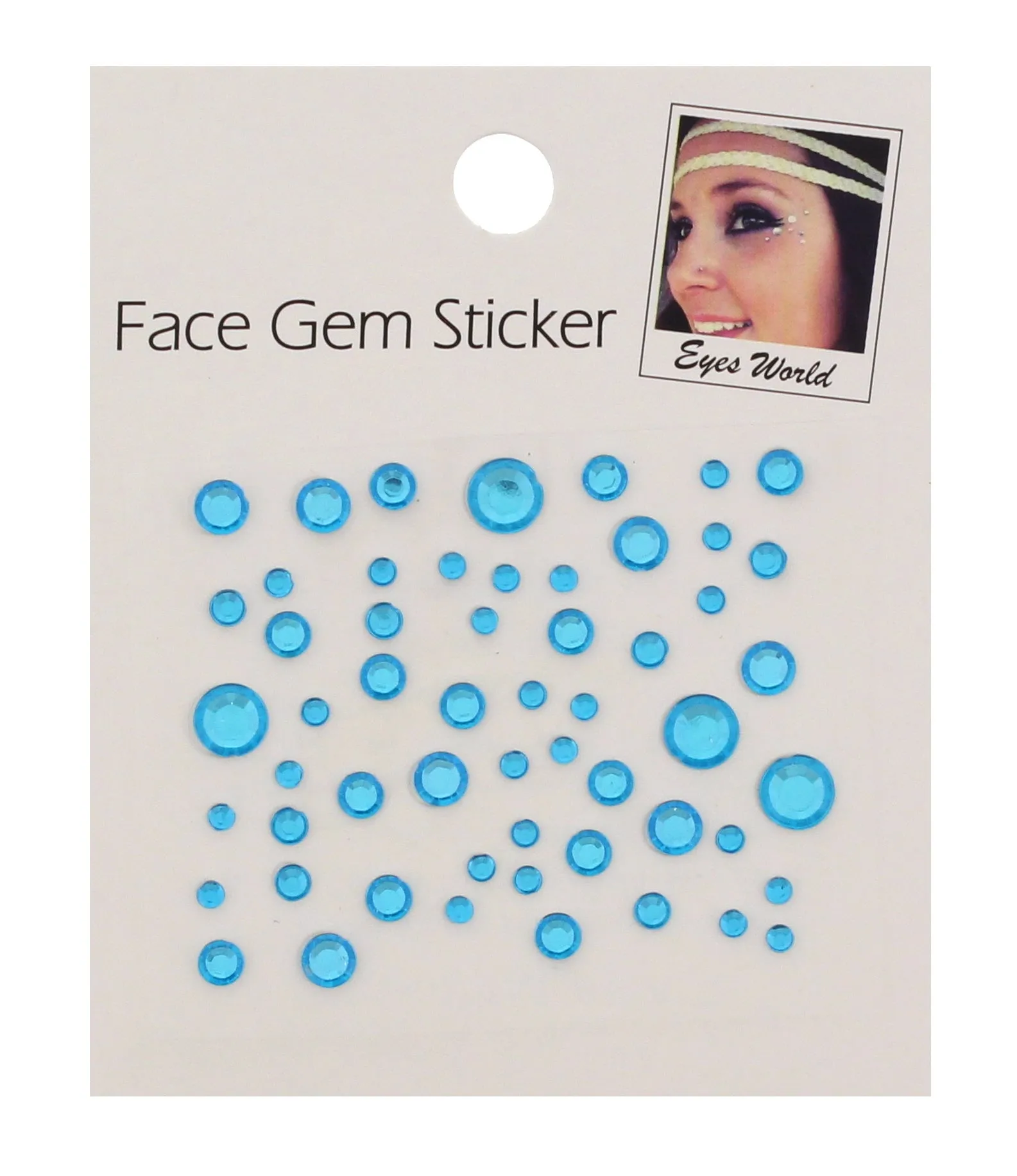 Assorted Size Crystal Faceted Round Stone Face Jewels