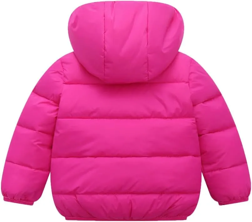 Baby Boys Girls Toddlers Winter Coats Puffer Jacket Hooded Down Snow Jacket Coat Outerwear