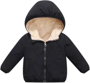 Baby Boys Girls Toddlers Winter Coats Puffer Jacket Hooded Down Snow Jacket Coat Outerwear