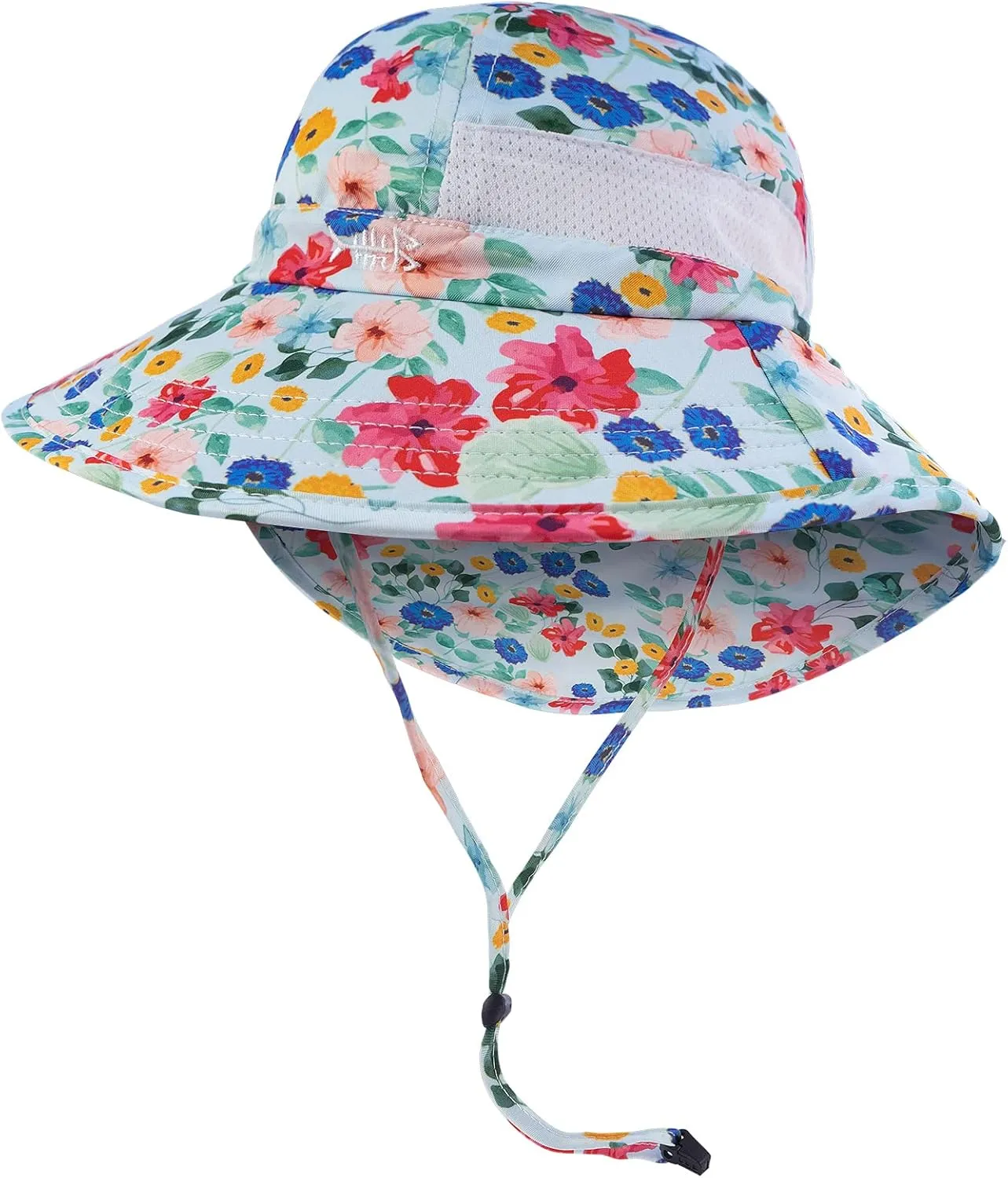 BASSDASH UPF 50  Kids Sun Hat with Wide Brim Neck Flap Mesh Vent for Boys Girls