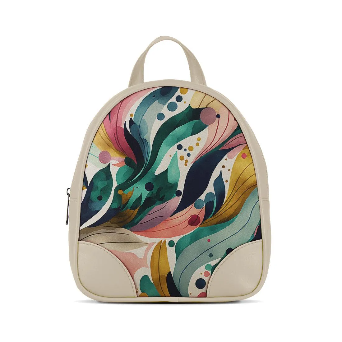 Beige O Mini Backpacks Color Flow