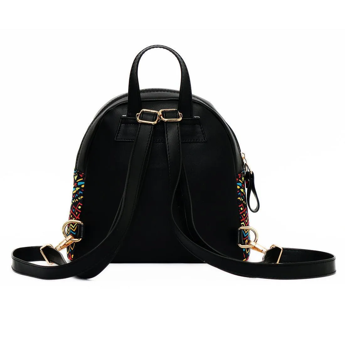Black Mini Backpack Flamingo Queen