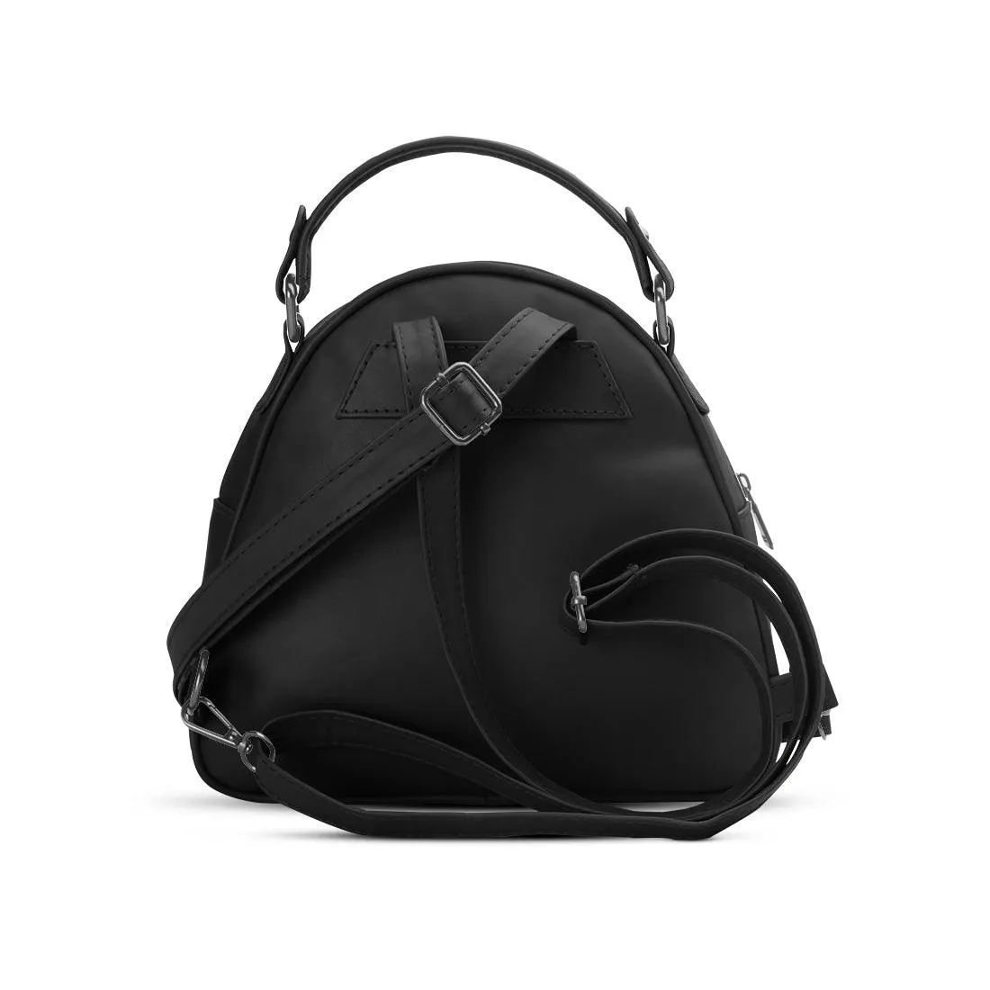Black Mini Voyage Backpack Leaf