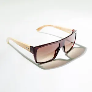 Chokore Iconic Wayfarer Sunglasses (Wood & Brown)