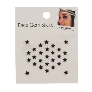 Clear Star Shaped Stone Face Jewels