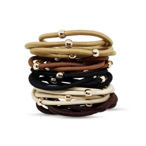 Comet Busters stretchable Rubber Bands, High Elastic Hair Ties for Girls and Women (HA133)