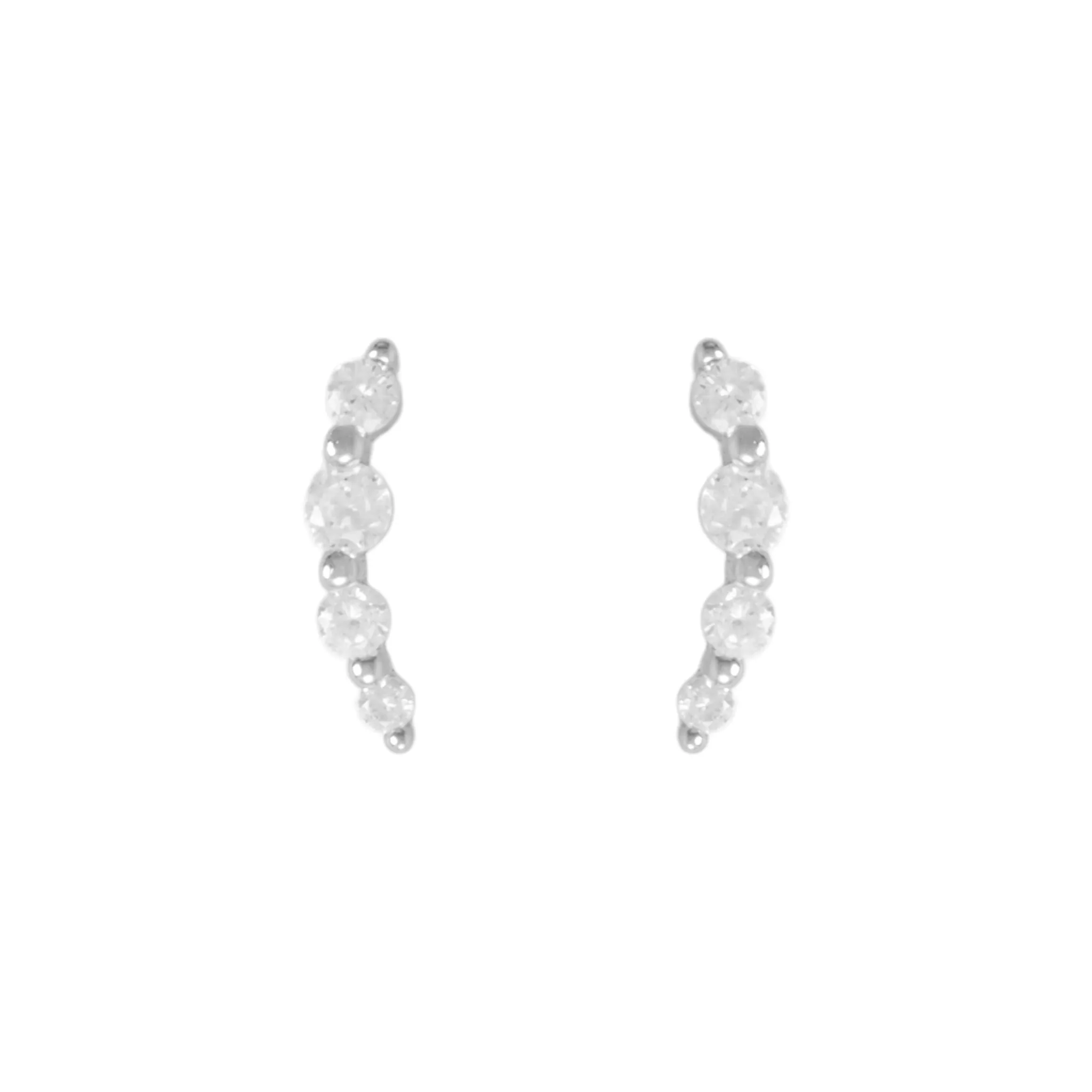 Crystal Climber Stud Earrings