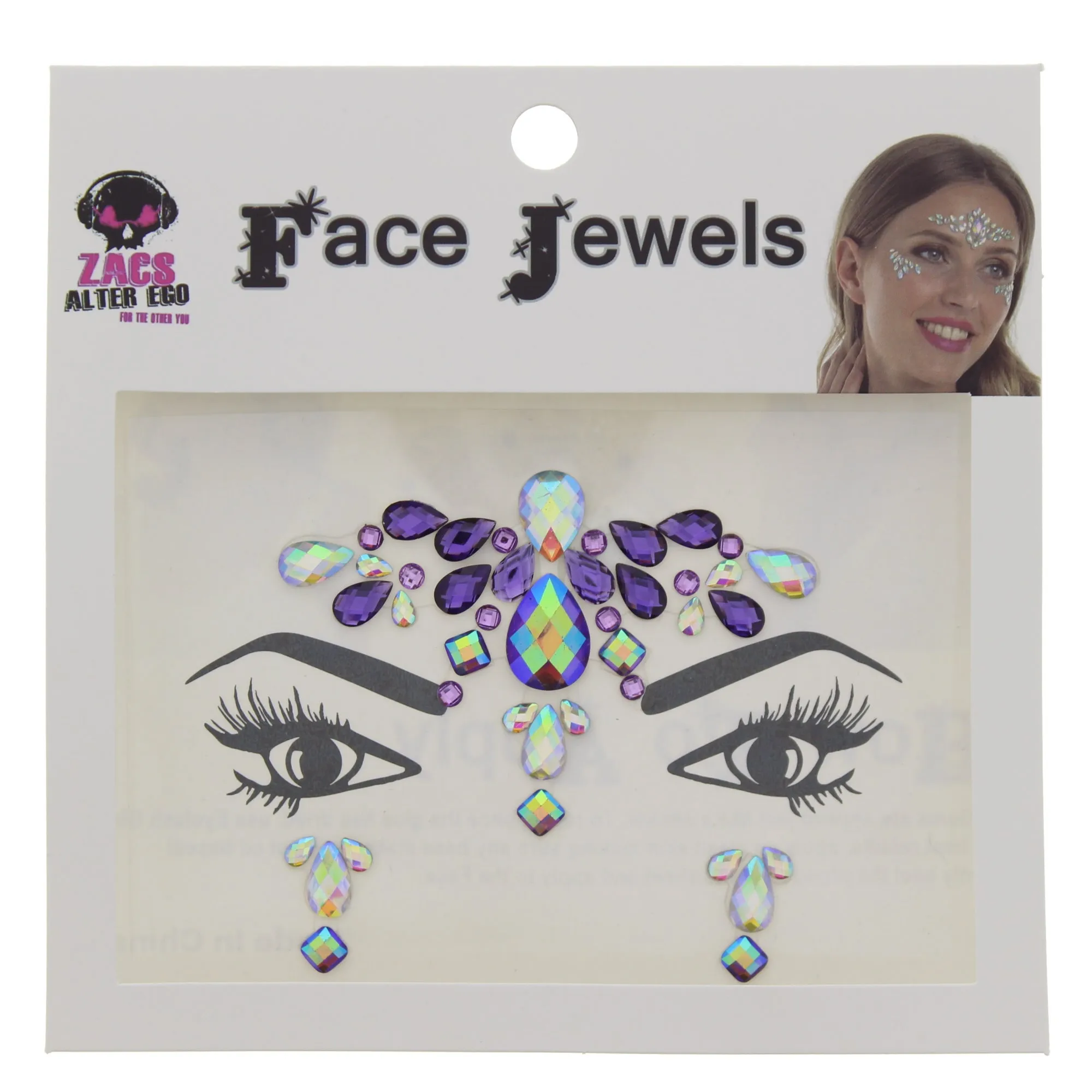 Crystal Stone Face Gems / Jewels - Style H