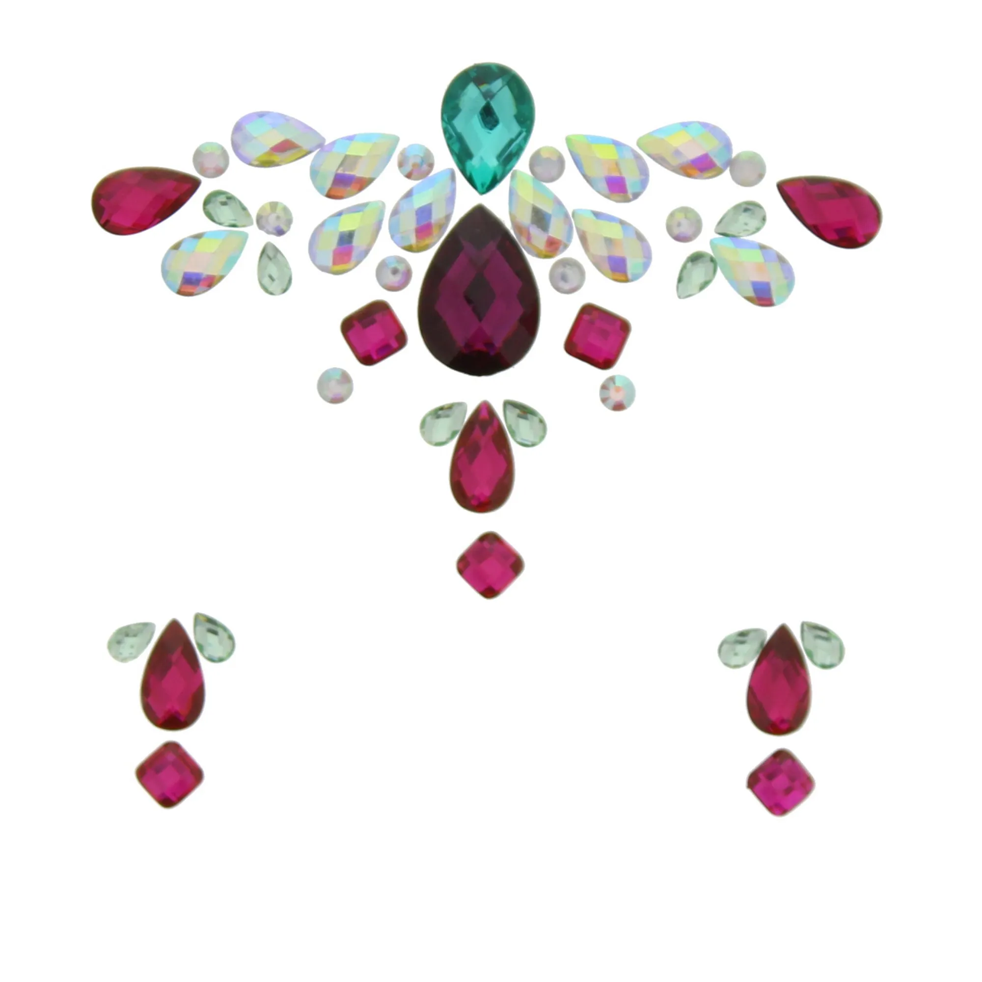 Crystal Stone Face Gems / Jewels - Style H