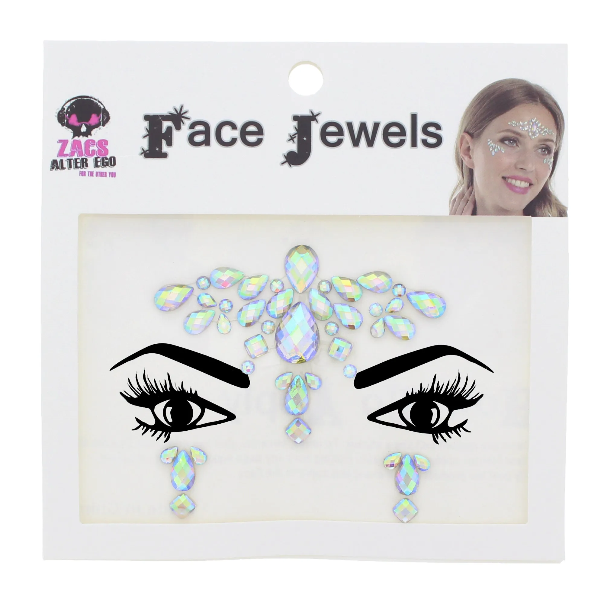Crystal Stone Face Gems / Jewels - Style H