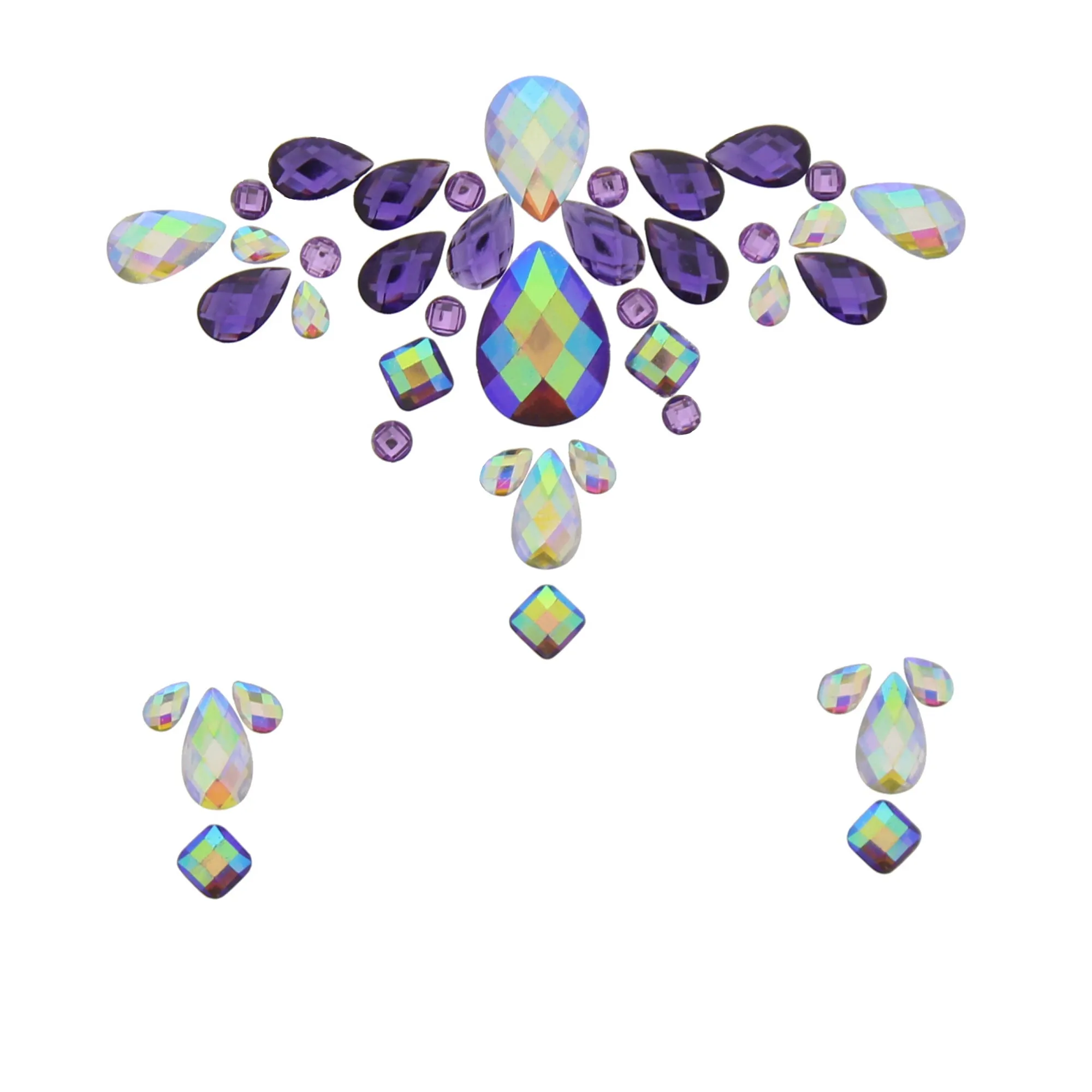 Crystal Stone Face Gems / Jewels - Style H