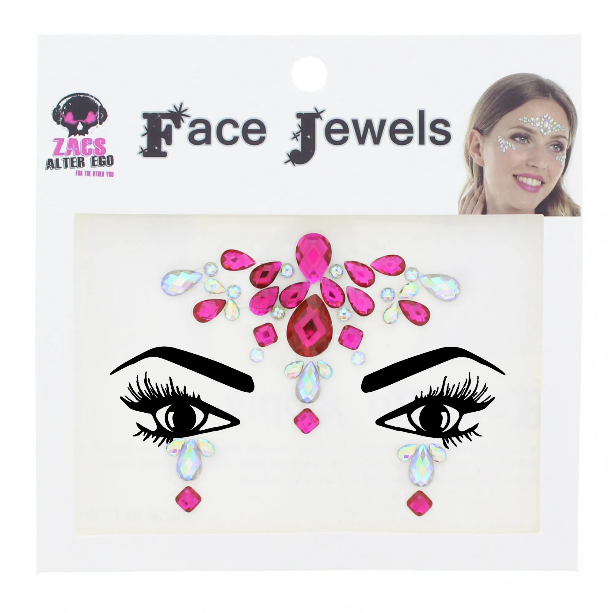 Crystal Stone Face Gems / Jewels - Style H