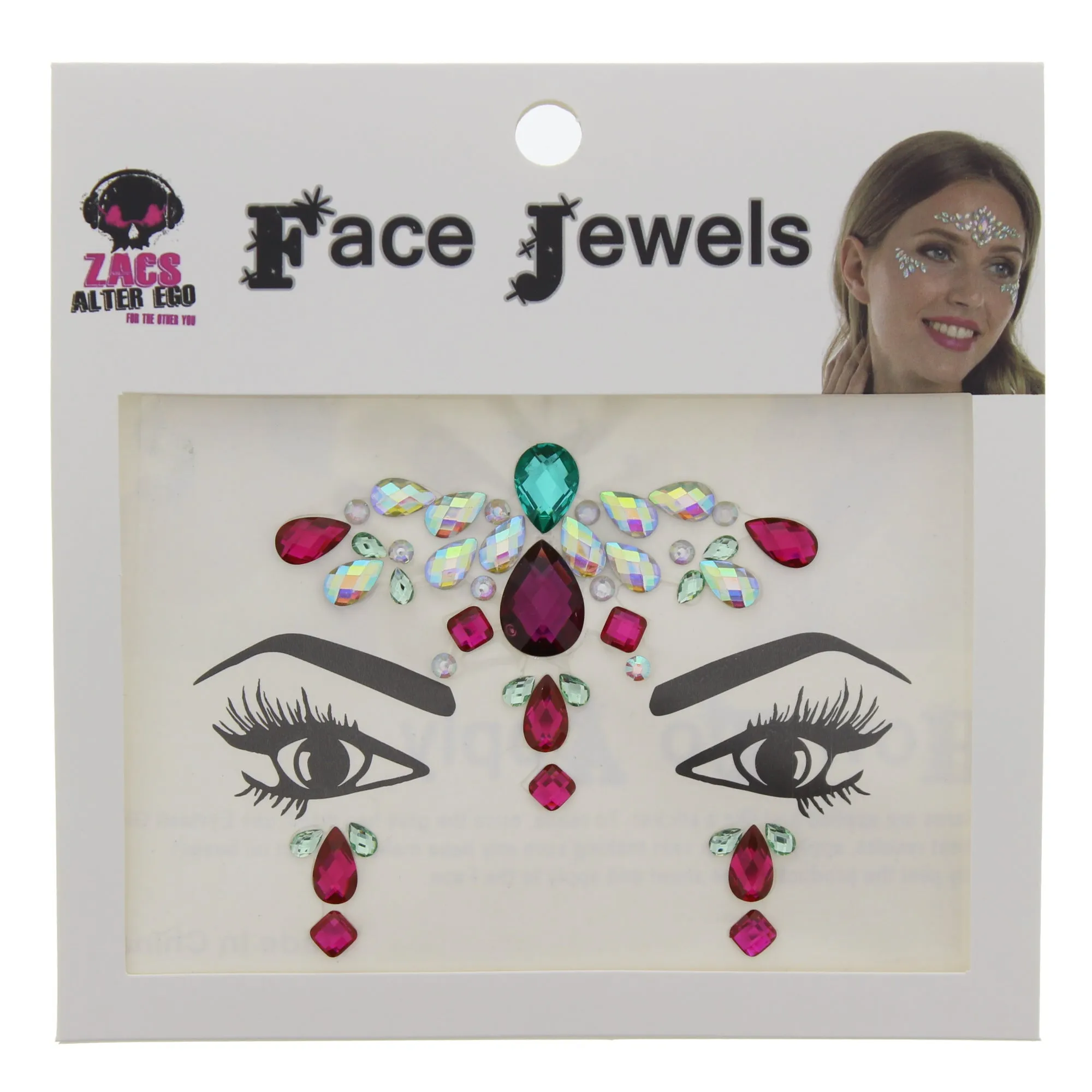 Crystal Stone Face Gems / Jewels - Style H
