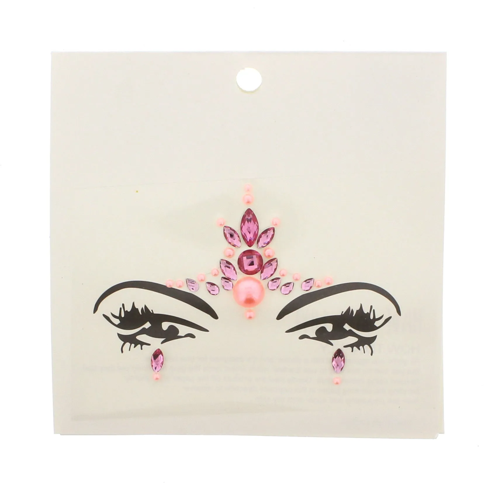 Crystal Stone Face Gems / Jewels - Style L