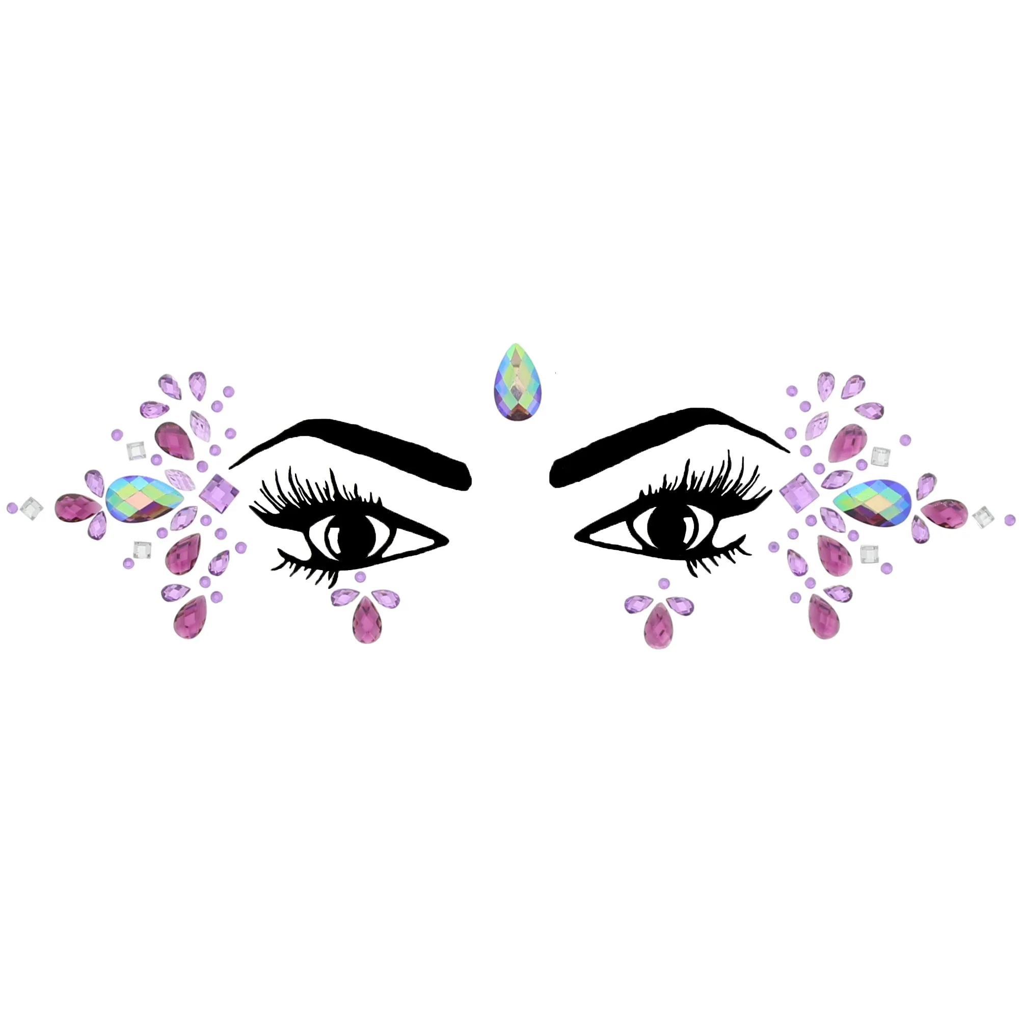 Crystal Stone Face Gems / Jewels - Style M