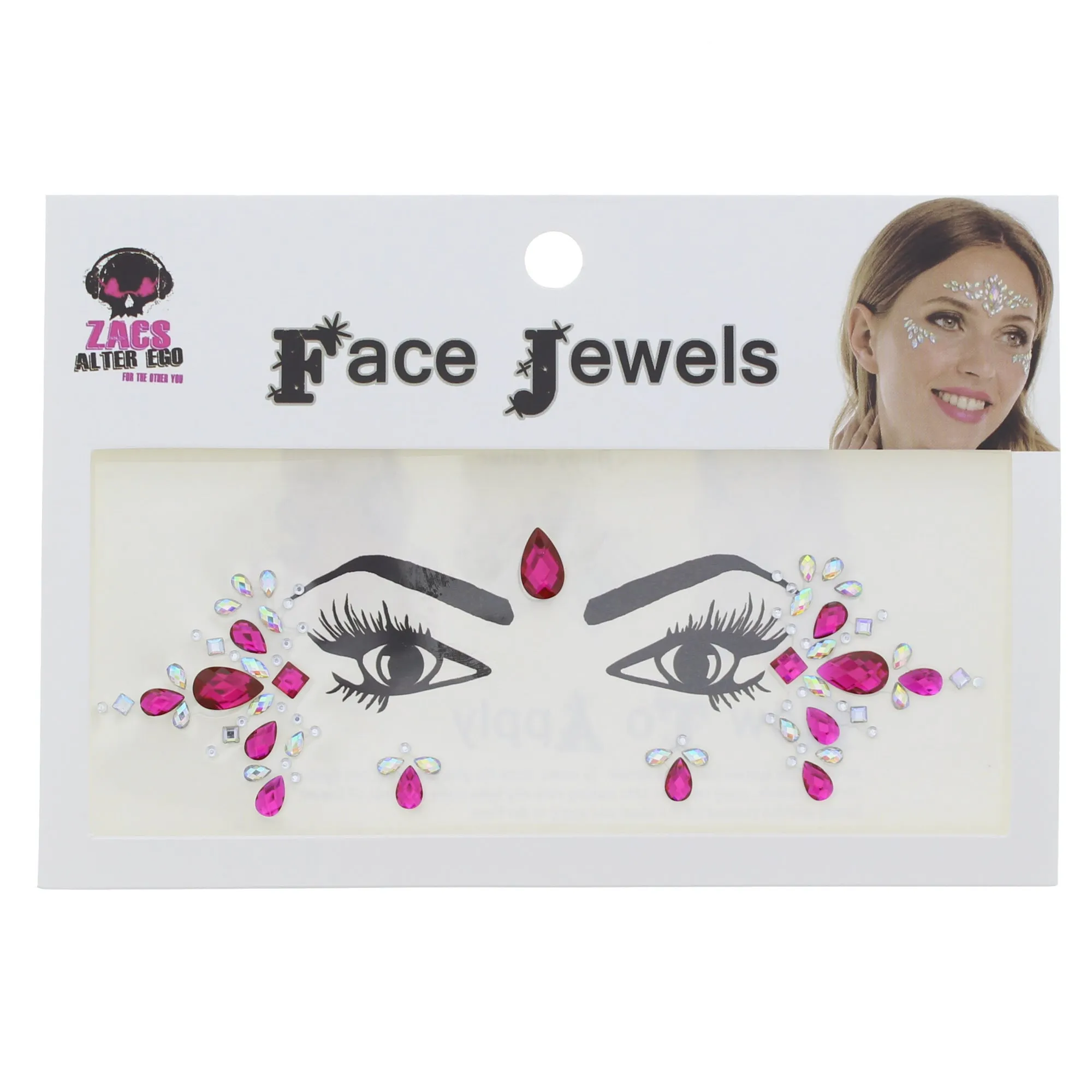 Crystal Stone Face Gems / Jewels - Style M