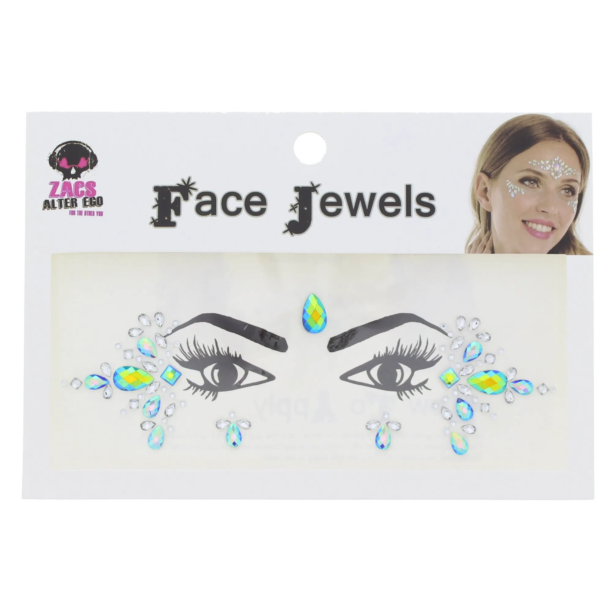 Crystal Stone Face Gems / Jewels - Style M