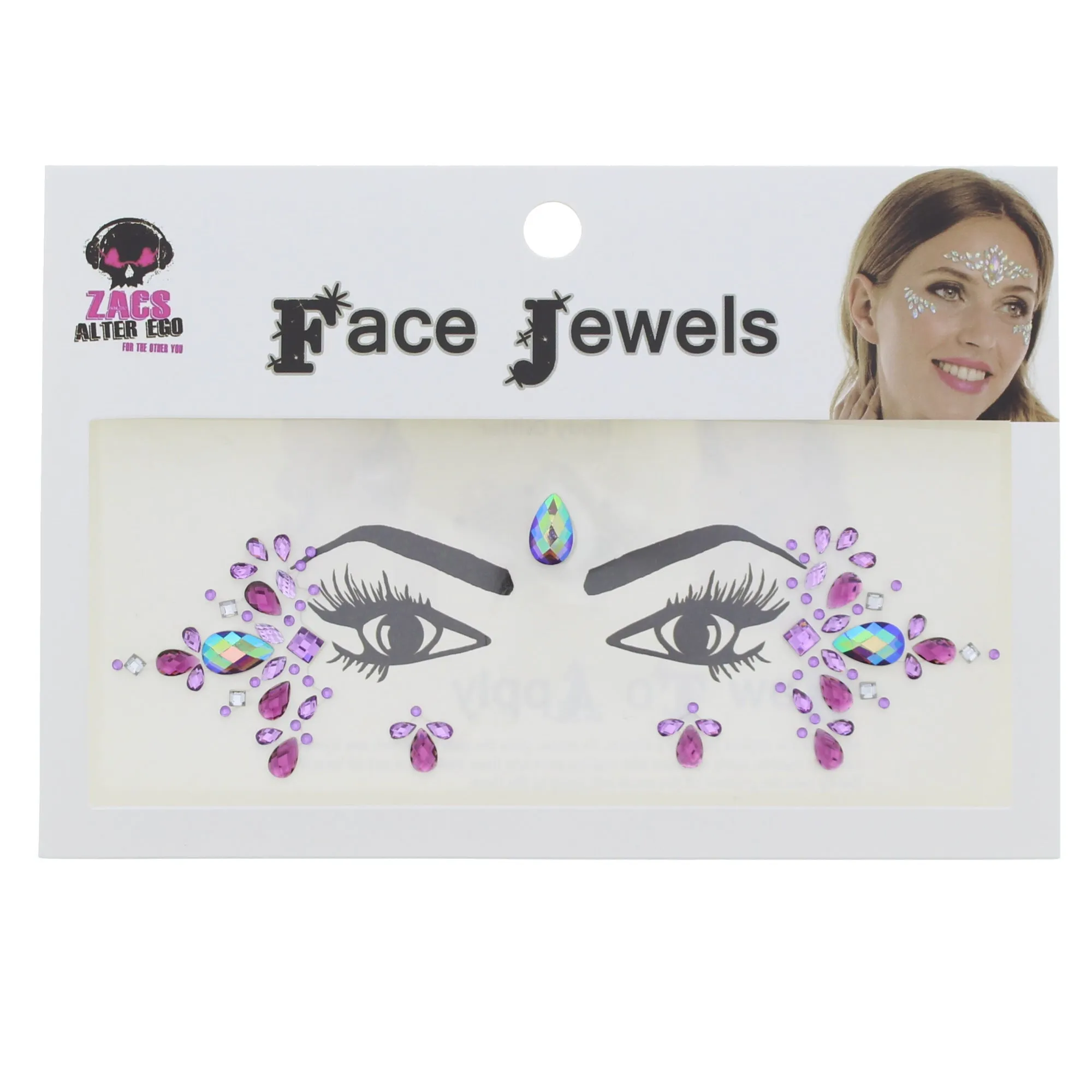 Crystal Stone Face Gems / Jewels - Style M