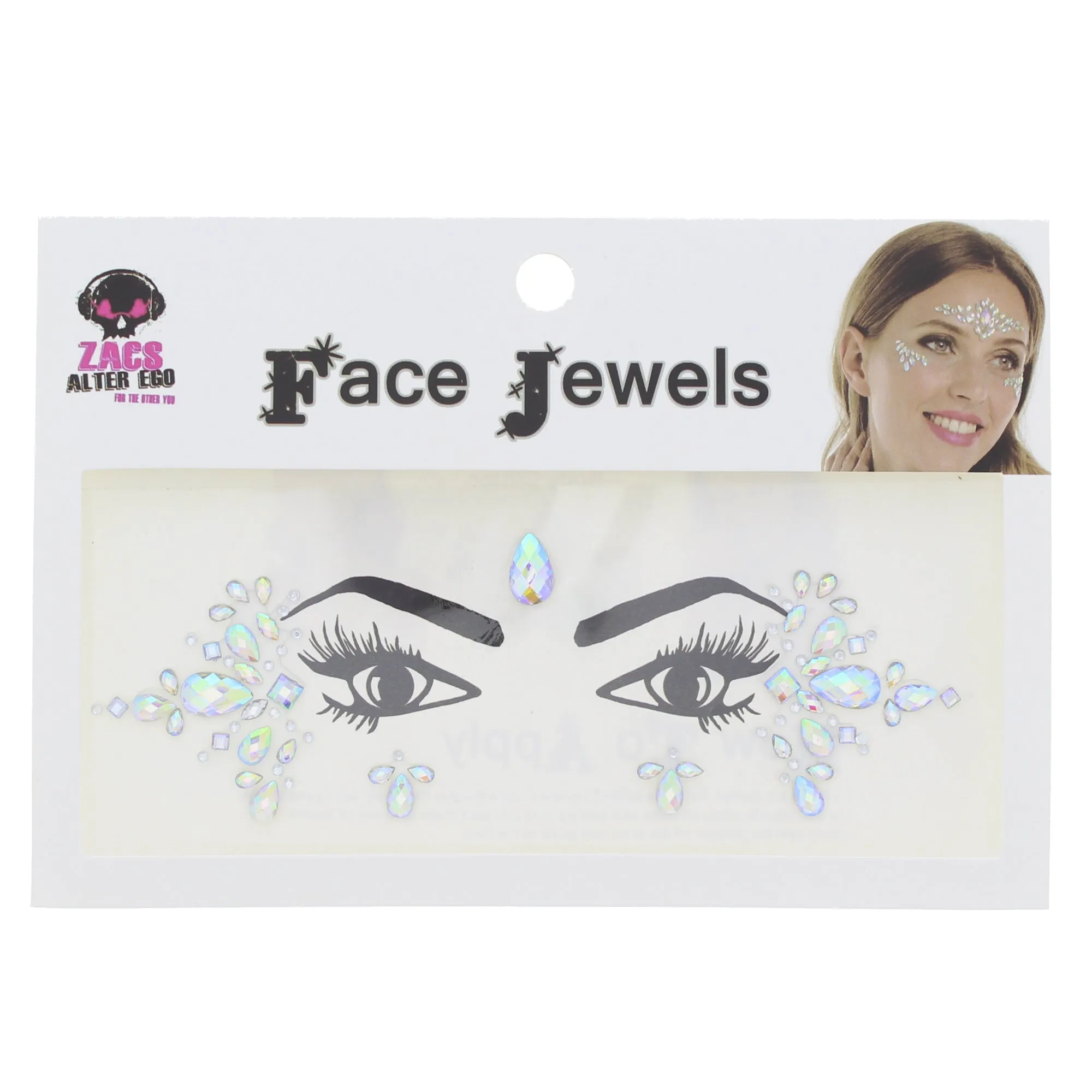 Crystal Stone Face Gems / Jewels - Style M