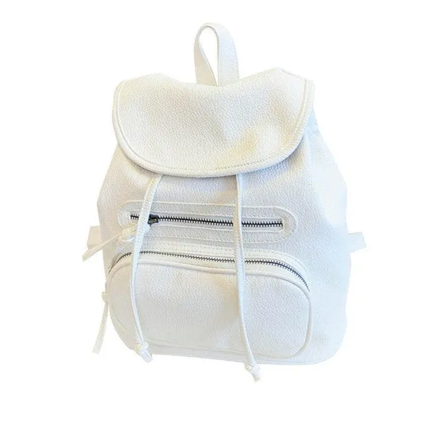Designer Pack Style Shoulder Backpack, Travel Bag, in Black and White