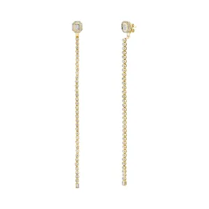 DIAMOND 2 IN 1 STICK BEZEL EAR JACKET & STUDS