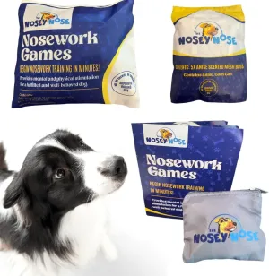 Dog Scent Training Kit - Anise Scent Zipper Pouch with Bag & Brain Puzzle Games - Nosework Scentwork Games for All Ages Dog