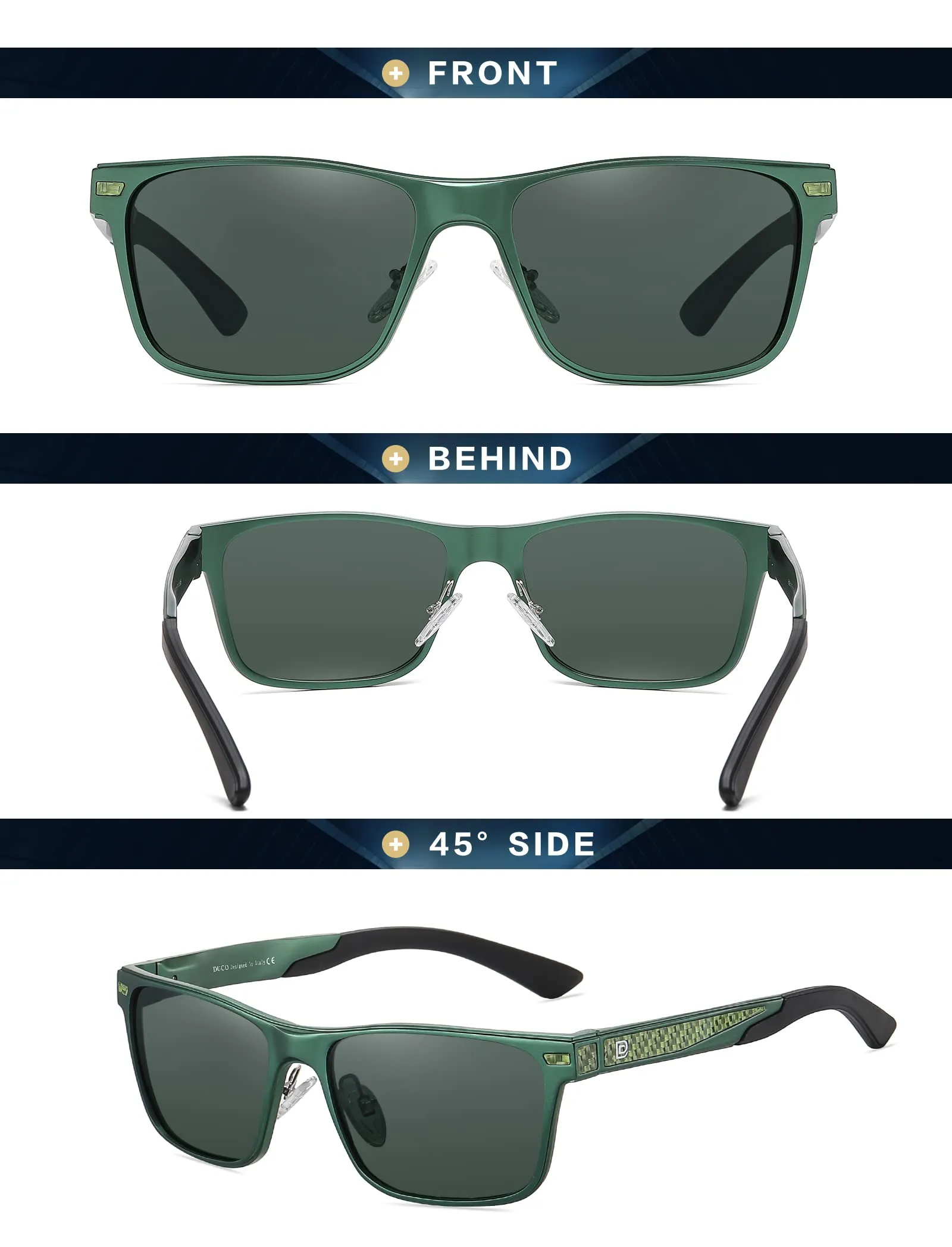 DUCO Polarized Sunglasses Sports Shades 100%UV Protection 8207