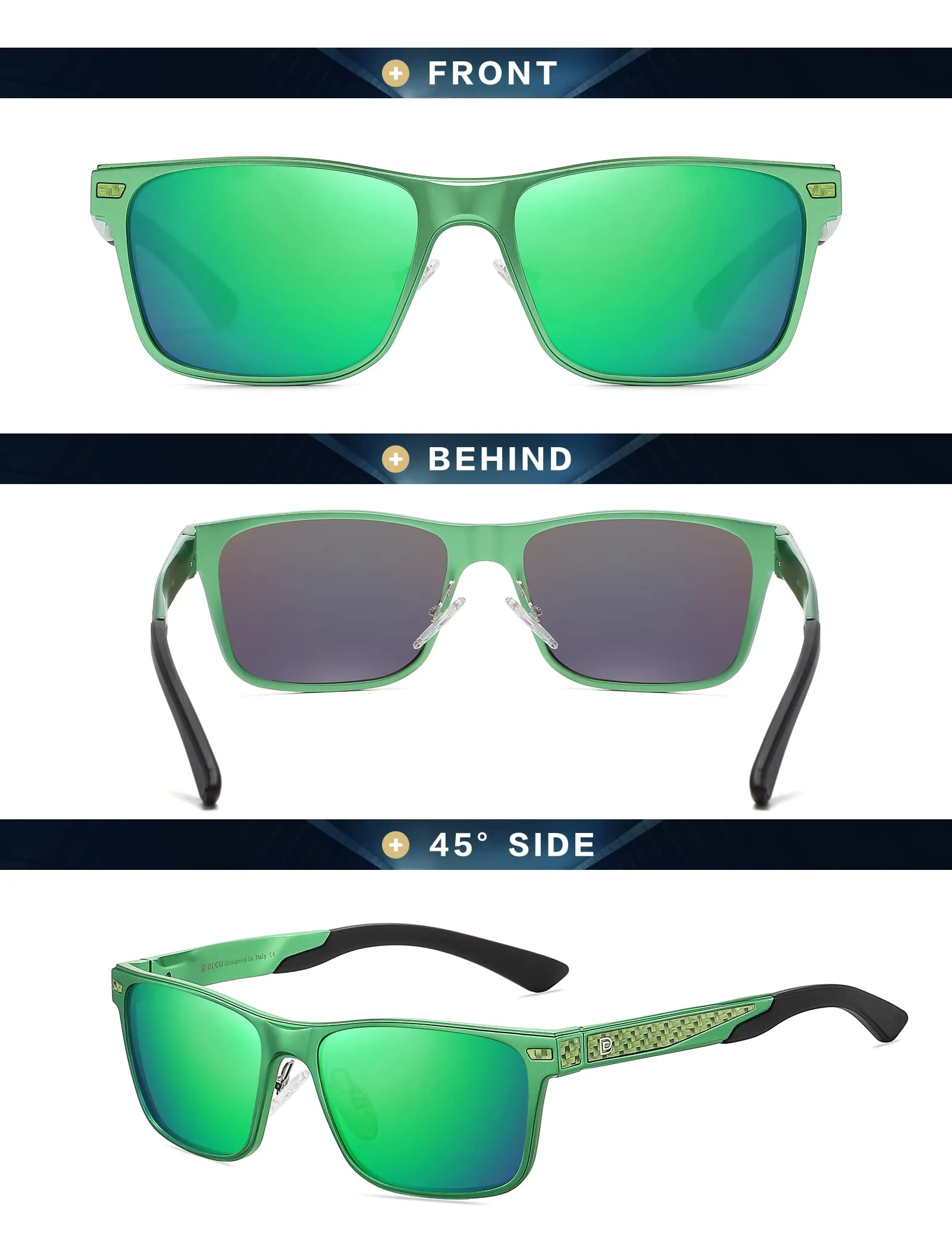 DUCO Polarized Sunglasses Sports Shades 100%UV Protection 8207