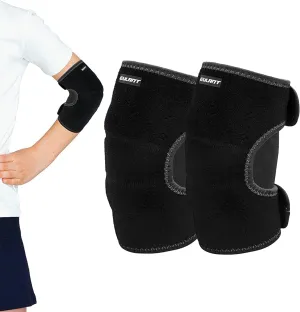 EULANT Elbow Pads for Kids Junior Youth, Toddler, Soft & Breathable Elbow Pad for Biking Volleyball Basketball Football Skating Dancing Crawl, Child Elbow Pads with Thicken Sponge Padding