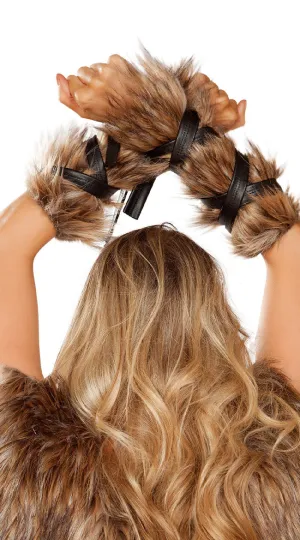 Faux Fur Viking Arm Cuffs