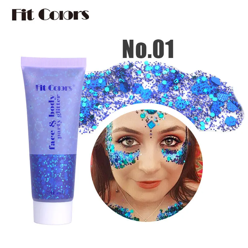 Fit Colors Face & Body Party Glitter