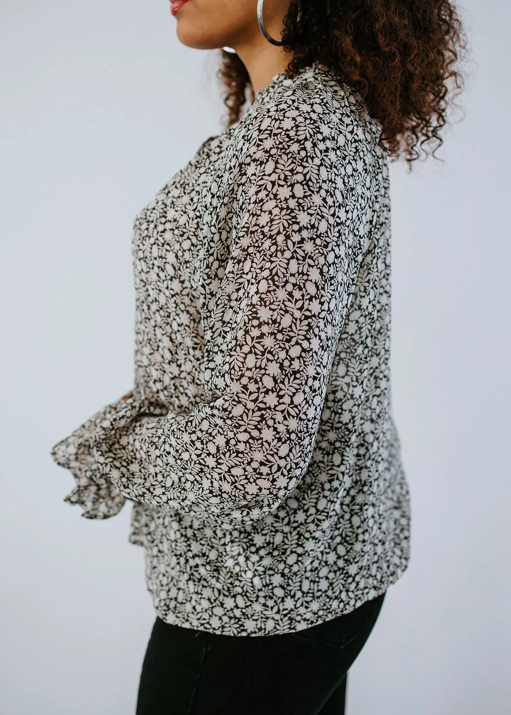Flirty In Floral Blouse