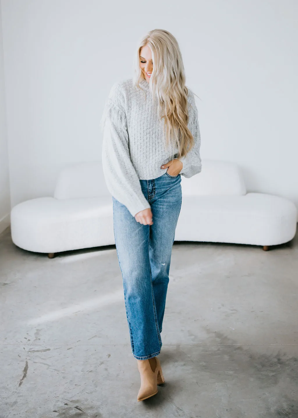 Fran Fringe Sweater