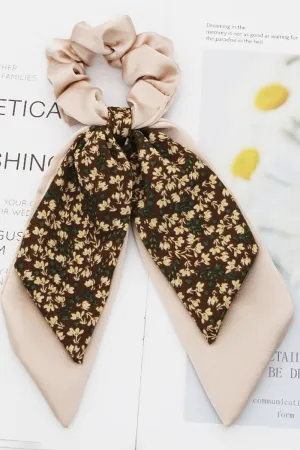 HAIR SCRUNCHIES FLORAL SCRUNCHIE HAIR BANDS PONYTAIL