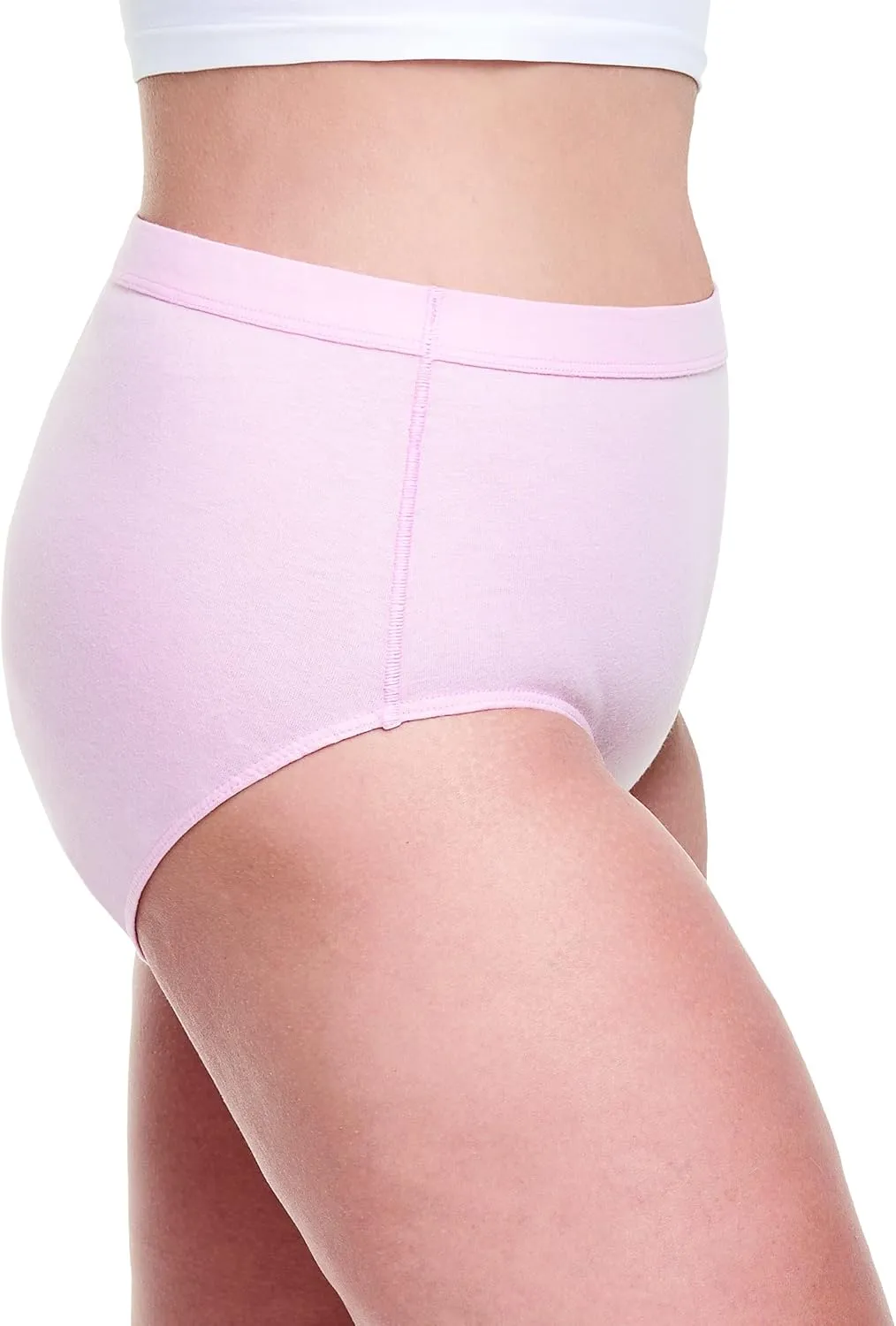 Hanes Women's Organic Cotton Panties Pack, ComfortSoft Underwear, 6-Pack (Colors May Vary)