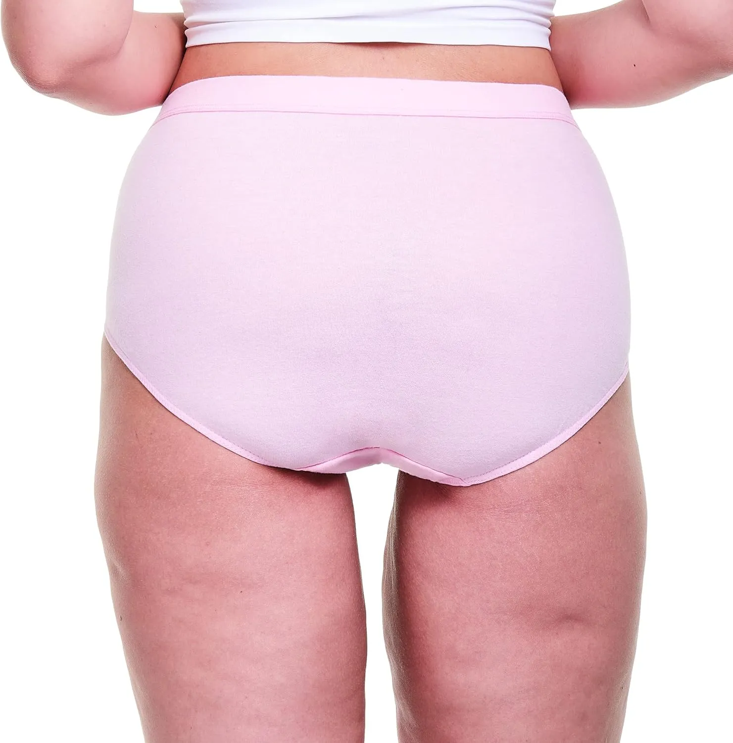 Hanes Women's Organic Cotton Panties Pack, ComfortSoft Underwear, 6-Pack (Colors May Vary)