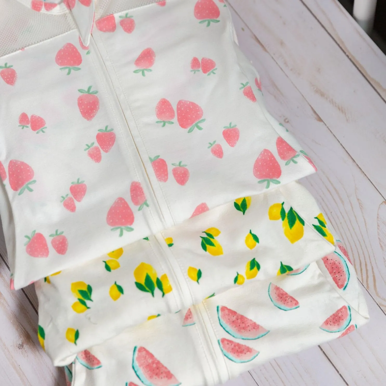 Happiest Baby Sleepea 5-Second Swaddle - 100% Organic Cotton Baby Swaddle Blanket - Doctor Designed Promotes Healthy Hip Development (Ivory Strawberries, X-Large)
