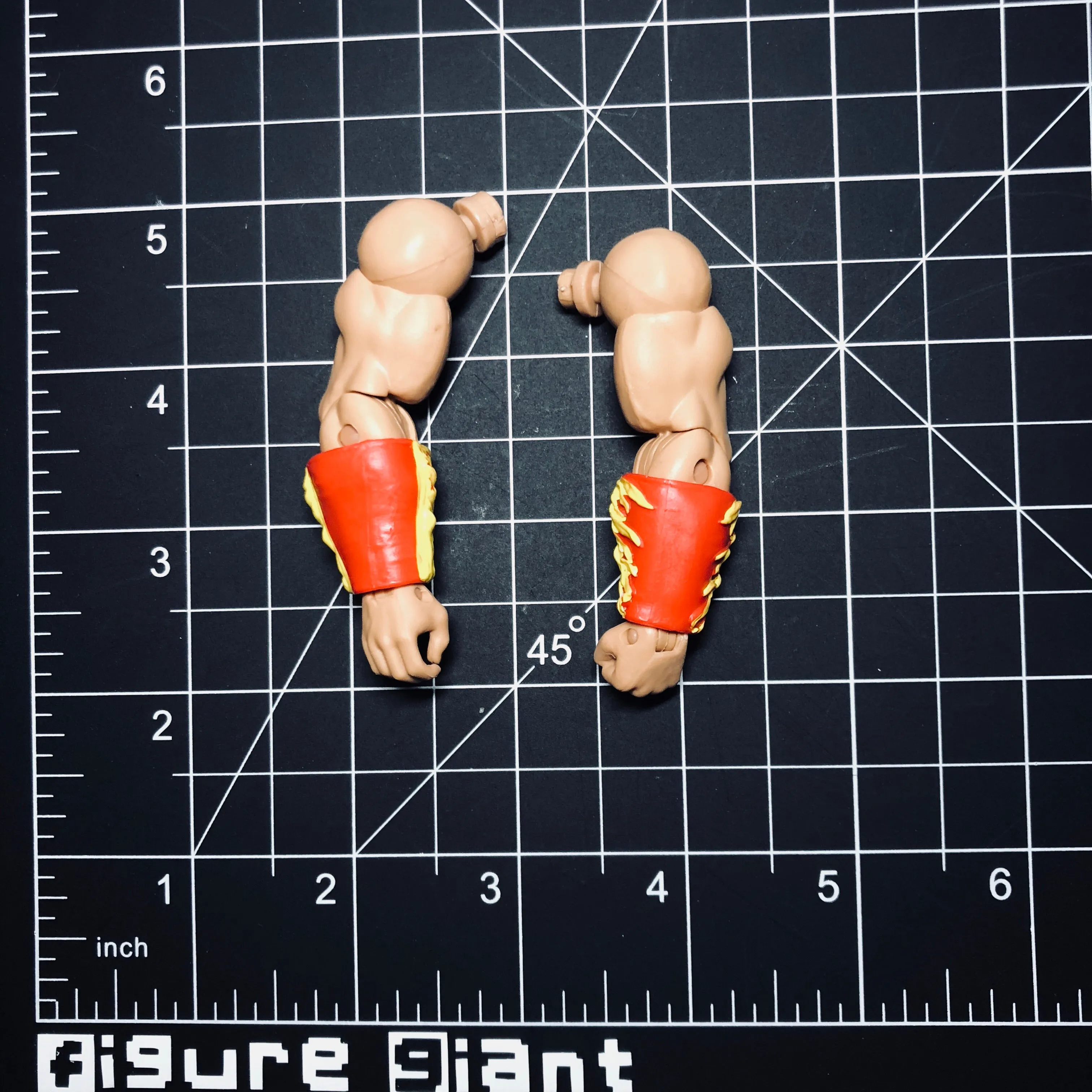 Heavyweight arm with Red and Yellow Cuffs